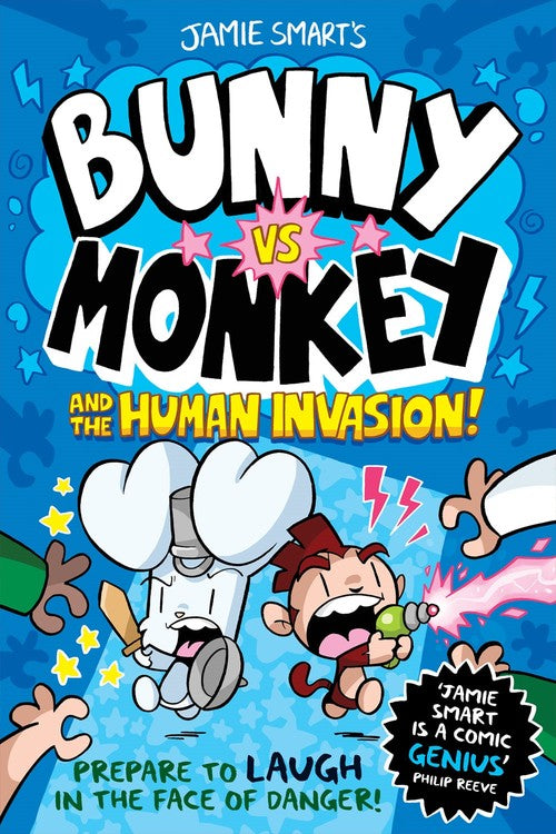 Bunny vs Monkey and the Human Invasion (a Phoenix Comic Book, from the multi-million-selling creative genius Jamie Smart) by Jamie Smart