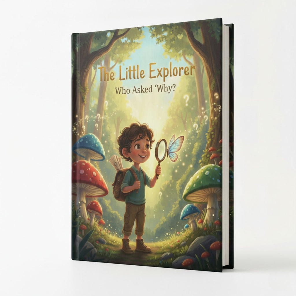 The Little Explorer Who Asked Why? Kids Adventure Storybook Hardcover